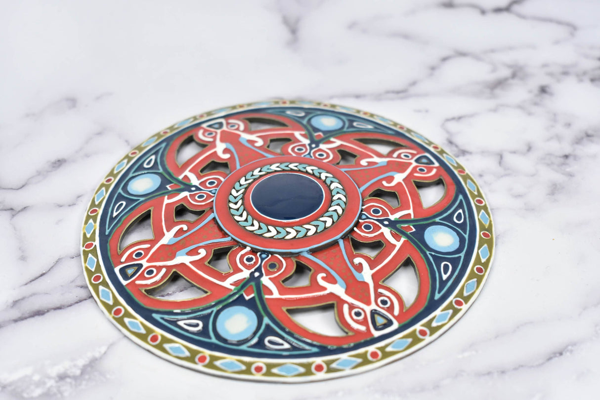 Decorative Metal Buckle 5 3/8" Colorful