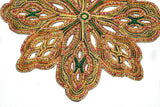 Beaded Floral Applique 8 Inch