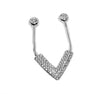 Rhinestone V-Shape Buckle Connector