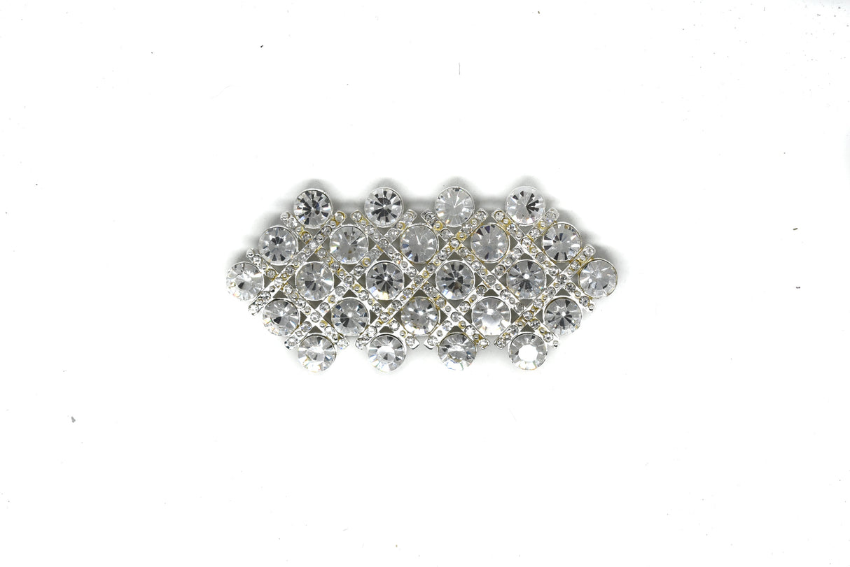 Crystal Rhinestone Brooch Pin 3.5 x 2