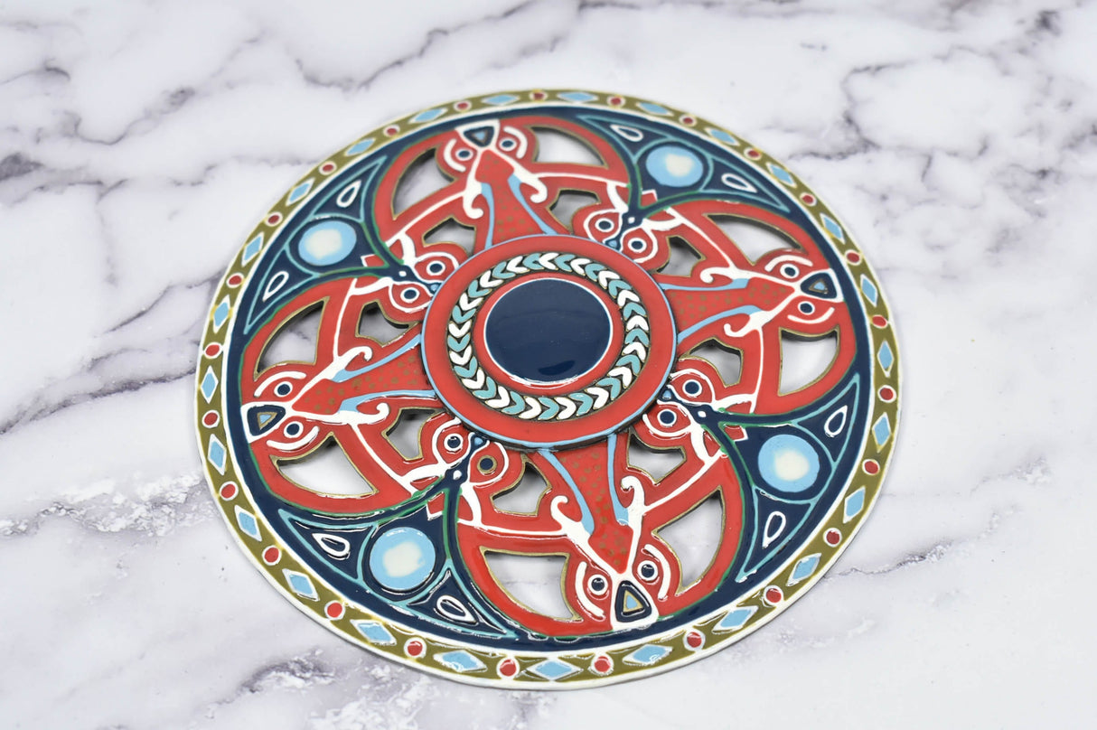 Decorative Metal Buckle 5 3/8" Colorful