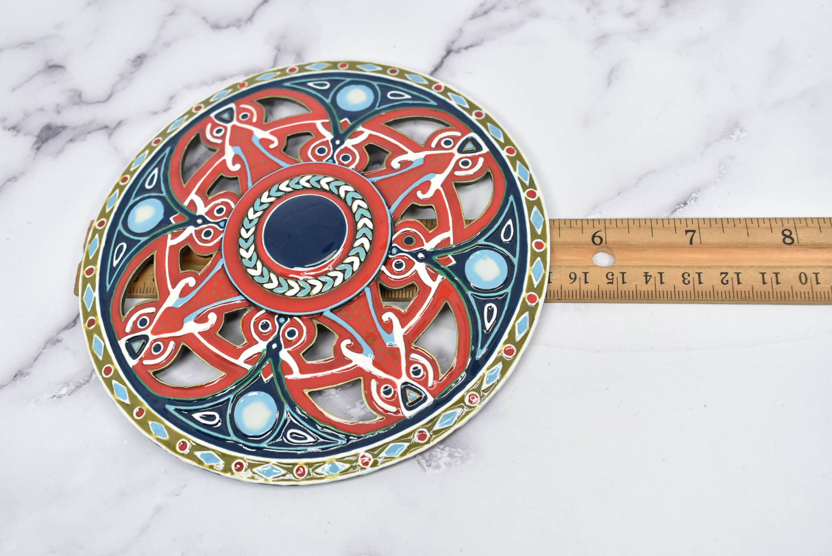 Decorative Metal Buckle 5 3/8" Colorful