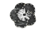 Flower Applique Vinyl Stitched 2.88"
