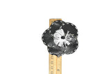 Flower Applique Vinyl Stitched 2.88"