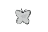 Butterfly Iron-On Patch Hologram Gray 2.75"