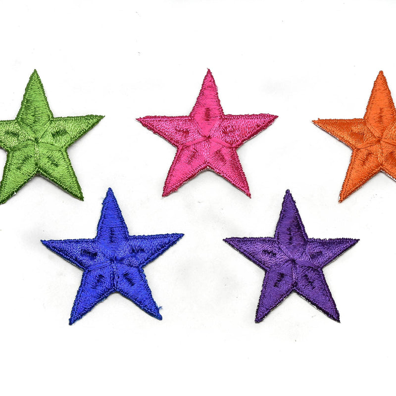 Embroidered Star Applique 2.50"