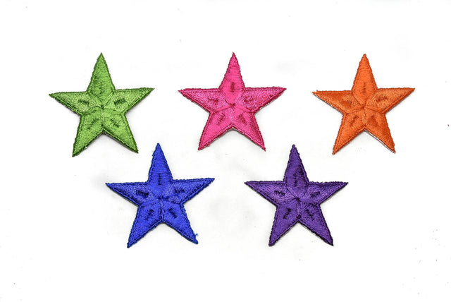 Embroidered Star Applique 2.50"