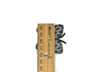 Butterfly Iron-On Patch Hologram Gray 2.75"