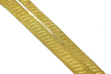 Embroidered Trim Metallic Gold 1 Yard
