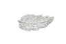 Feather Rhinestone Brooch Gold Silver