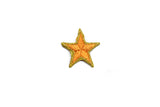 Embroidered Star Applique Yellow Gold Iron-On