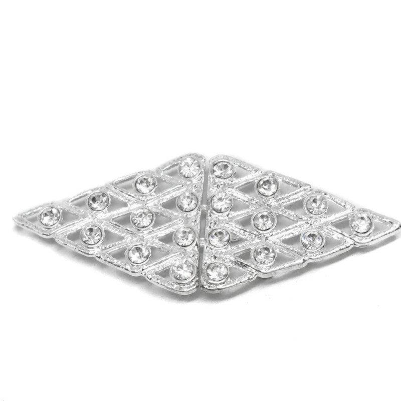 Rhinestone Connector Diamond-Shaped 3 x 1.25