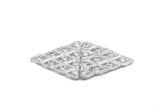Rhinestone Connector Diamond-Shaped 3 x 1.25