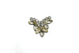 Rhinestone Brooch Floral Shape 2 x 1.50