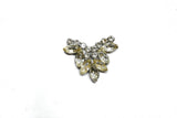 Rhinestone Brooch Floral Shape 2 x 1.50