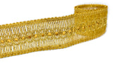 Sequins Metallic Trim 1.75" Gold Silver