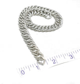 Double Link Etched Chain Gold 0.5"