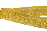Sequins Metallic Trim 1.75" Gold Silver