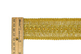 Sequins Metallic Trim 1.75" Gold Silver
