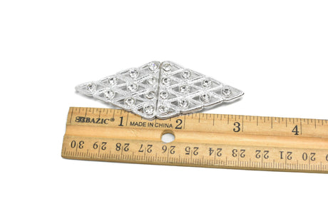 Rhinestone Connector Diamond-Shaped 3 x 1.25