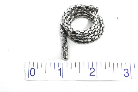 Polygon Metal Chain 2.5mm Silver