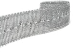 Sequins Metallic Trim 1.75" Gold Silver