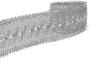 Sequins Metallic Trim 1.75" Gold Silver