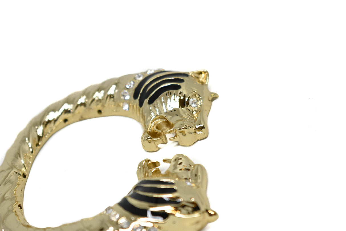 Rhinestone Lion Head Buckle