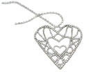 Rhinestone Heart Applique 5.5" x 5.5"