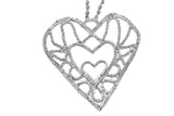 Rhinestone Heart Applique 5.5" x 5.5"