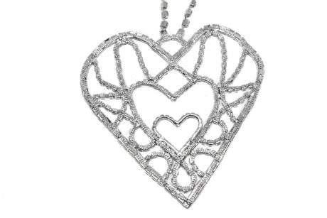 Rhinestone Heart Applique 5.5" x 5.5"