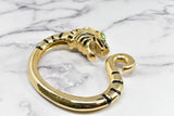 Gold Lion Buckle Decorative Metal