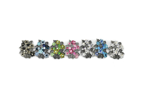 Rhinestone Flower Bouquet Brooch