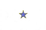 Embroidered Star Appliques Blue Iron-On Patch