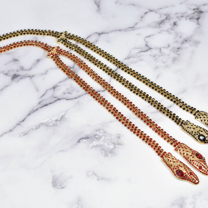 Rhinestone Snake Appliques