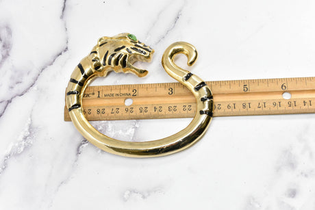 Gold Lion Buckle Decorative Metal