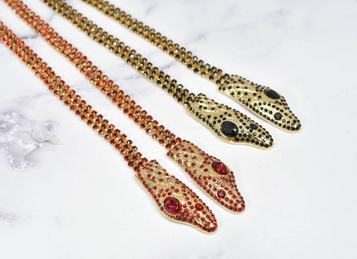 Rhinestone Snake Appliques