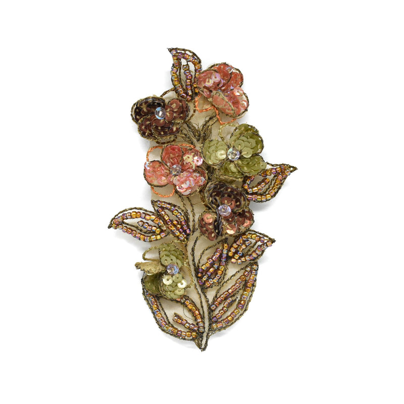Beaded Sequin Flower Patch 4.25 x 2.75