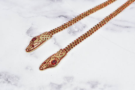 Rhinestone Snake Appliques
