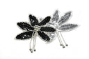 Sequins Beaded Flower Applique 3.5"