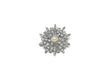 Rhinestone Brooch Pearl 1.50"