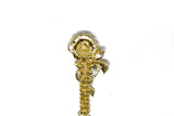 Rhinestone Rose Applique 16 x 1.25