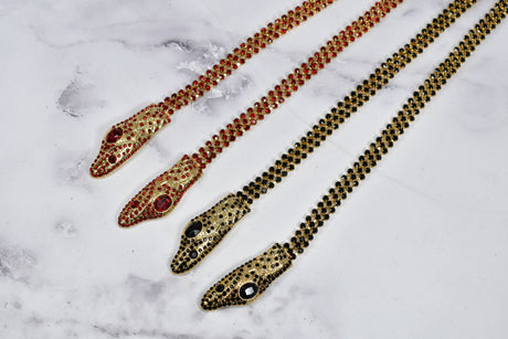 Rhinestone Snake Appliques