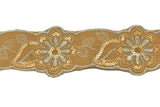 Jacquard Ribbon Floral Sequins 2.13in