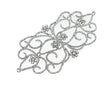 Rhinestone Crystal Applique Floral 7 x 4