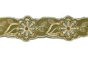 Jacquard Ribbon Floral Sequins 2.13in