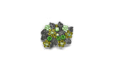 Rhinestone Flower Bouquet Brooch
