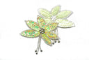 Sequins Beaded Flower Applique 3.5"