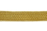 Metallic Trim Rippled Wavy Gold 1.75"