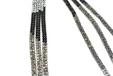 Rhinestone Applique Tri-Color 19.5"